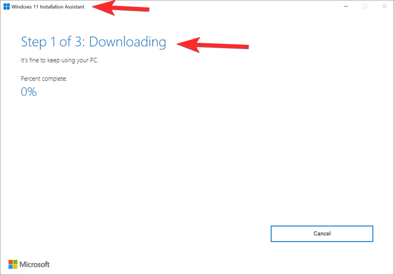 A Windows 11 Installation Assistant használata a Windows 10 rendszerről való frissítéshez
