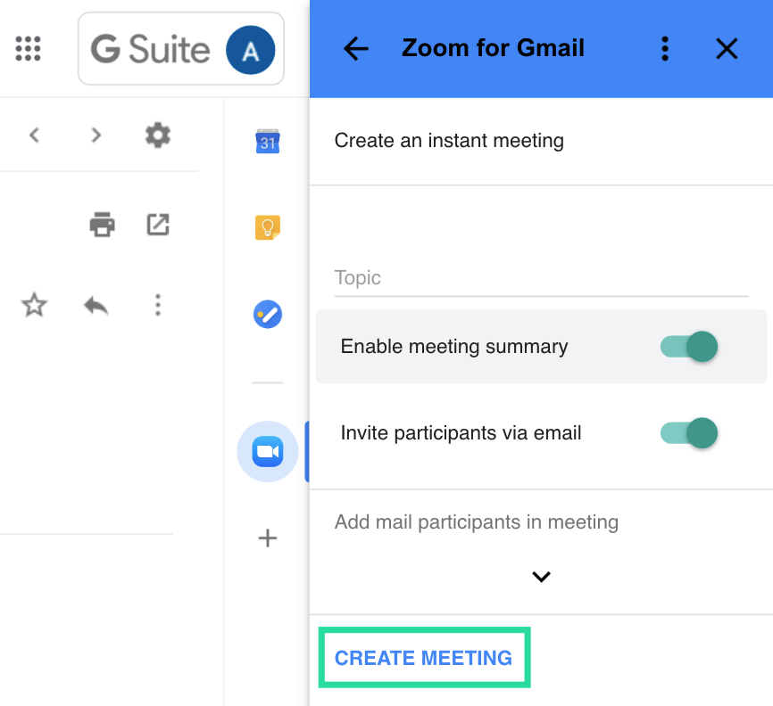 Sådan starter og planlægger du et Zoom-møde fra Gmail