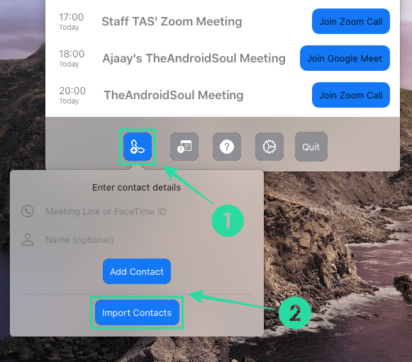 Kā uzreiz pievienoties sapulcēm pakalpojumā Google Meet, Zoom, Microsoft Teams un citur Mac datorā
