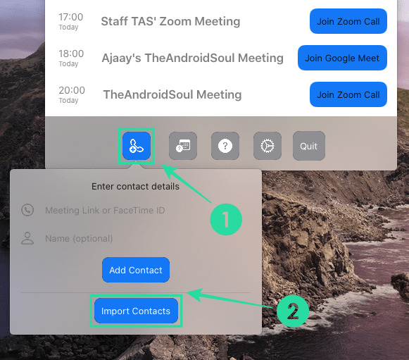 Como unirse a reunións ao instante en Google Meet, Zoom, Microsoft Teams e moito máis nunha Mac