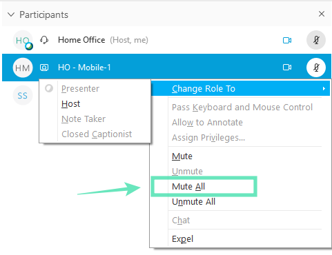 Como silenciar a todos en Microsoft Teams, Zoom, Google Meet, Skype e WebEx