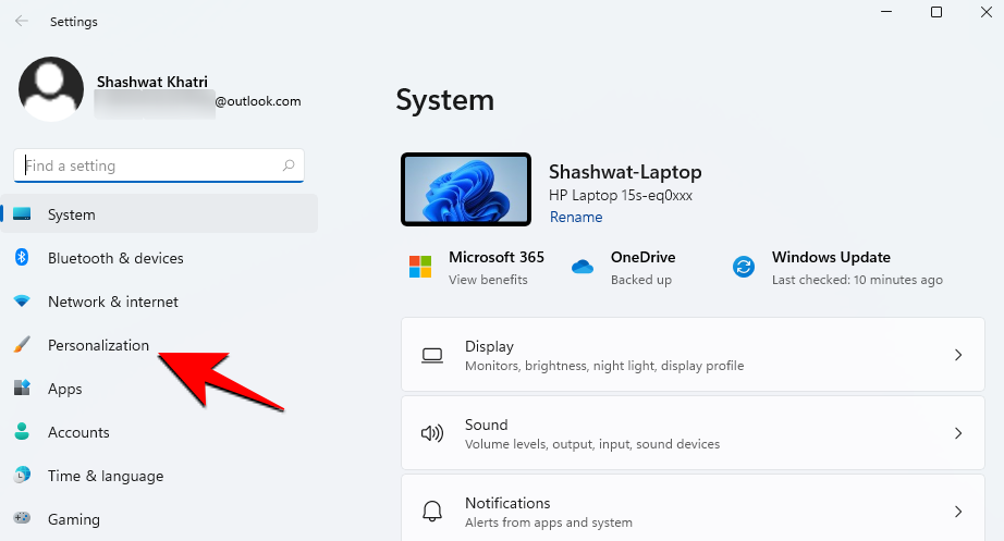 Como activar o modo escuro en Windows 11