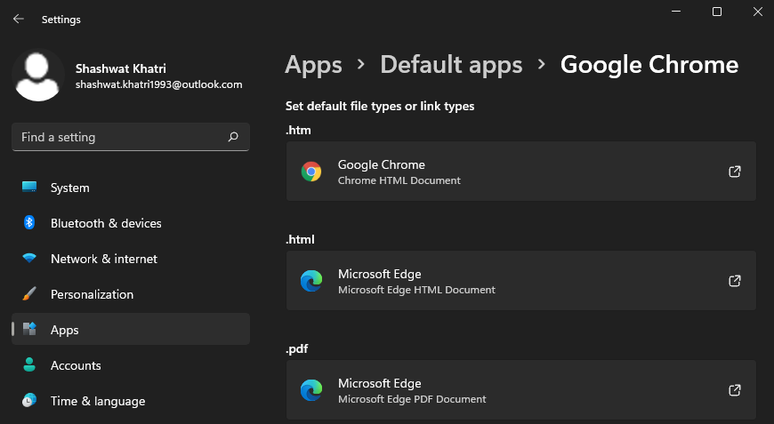 Як встановити Google Chrome як браузер за замовчуванням у Windows 11