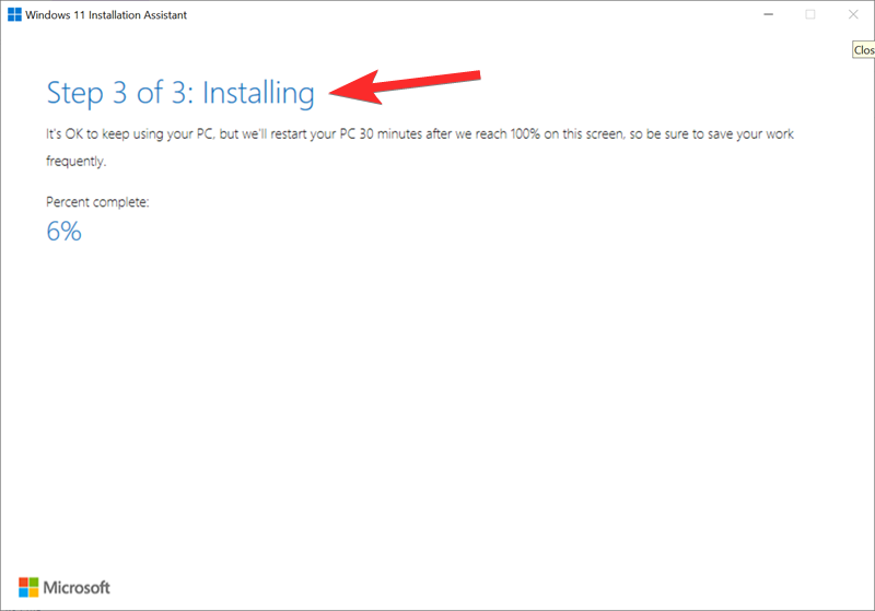 A Windows 11 Installation Assistant használata a Windows 10 rendszerről való frissítéshez