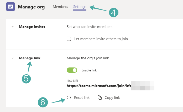 Hogyan módosíthatja a csatlakozási hivatkozást szervezete számára a Microsoft Teamsben