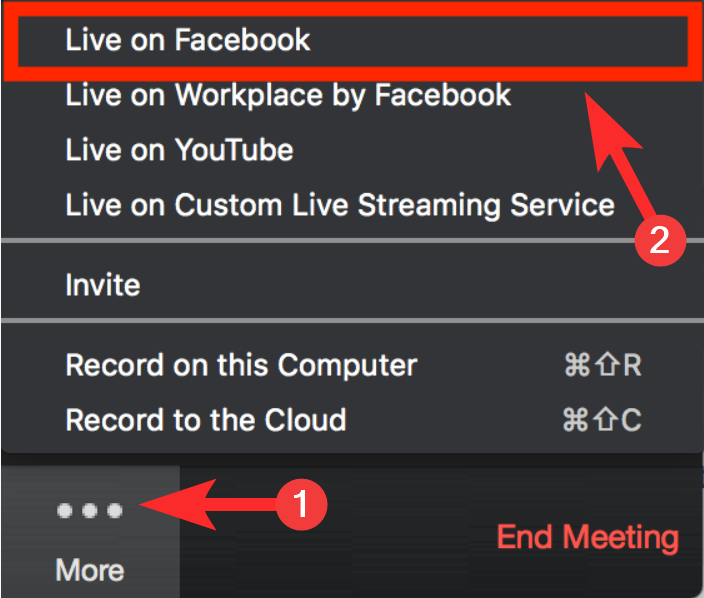 Com reproduir la vostra reunió de Zoom en directe a Facebook Live i YouTube