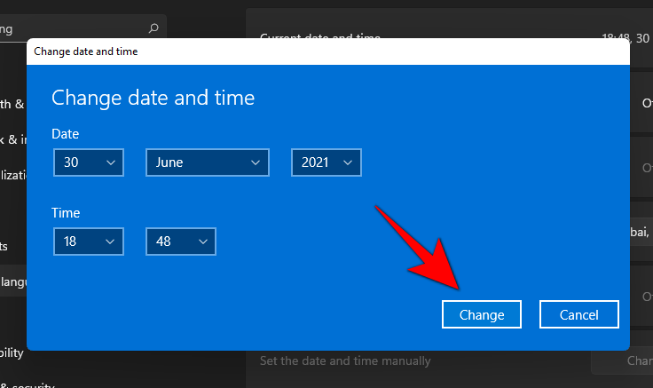 How to Change Time and Date on Windows 11