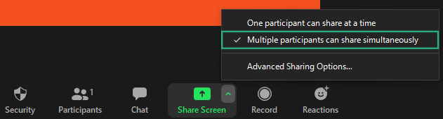 Como permitir que os participantes compartan a pantalla en Zoom