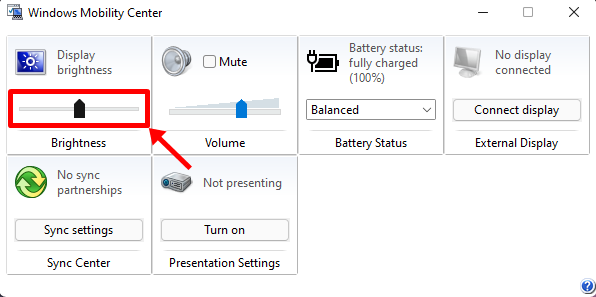 Como cambiar o brillo en Windows 11