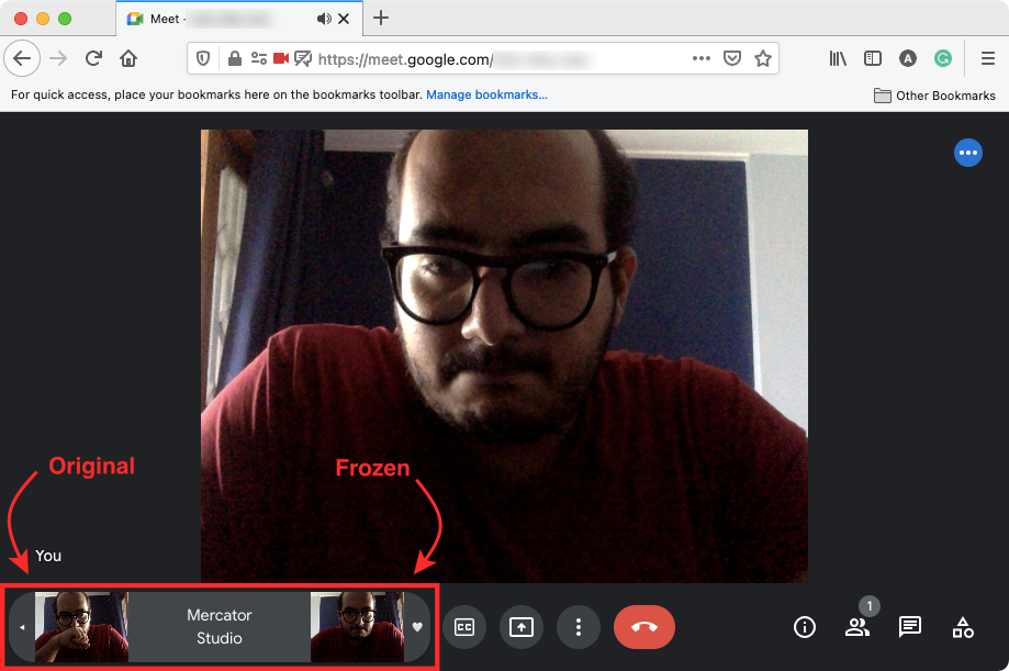 Как да замразите екрана или камерата си в Google Meet