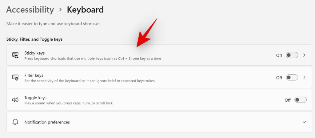 Sticky Keys -näppäimien poistaminen käytöstä Windows 11:ssä helposti
