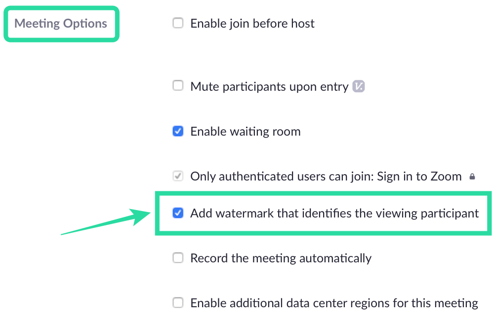Sådan tilføjer du billed- og lydvandmærker i et Zoom-møde for at sikre det