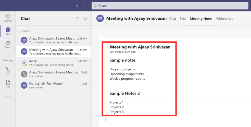 Hvernig á að taka fundarglósur um Microsoft Teams