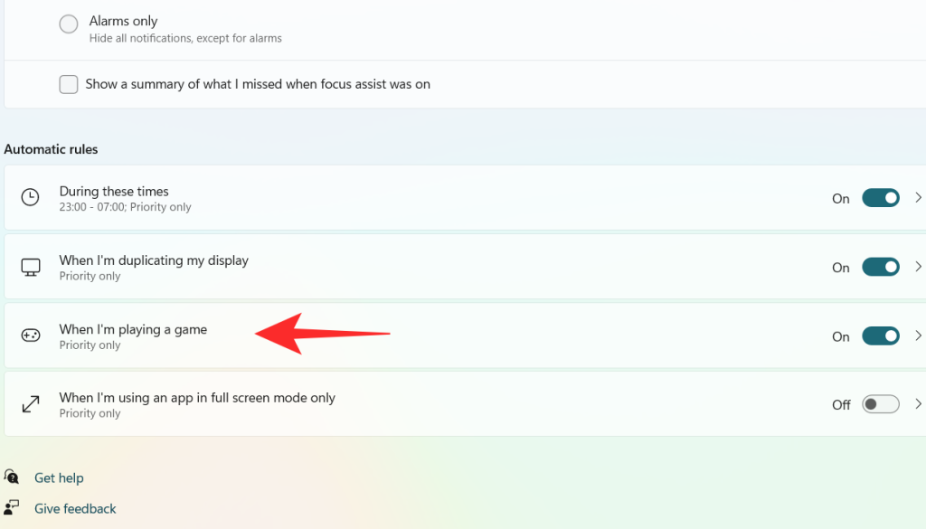 Focus Assist izmantošana operētājsistēmā Windows 11