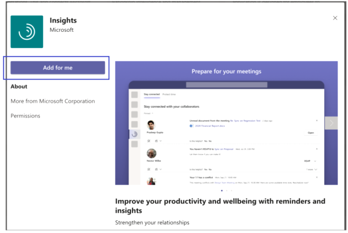 Kas ir Microsoft Teams Viva Insights atspoguļojums?