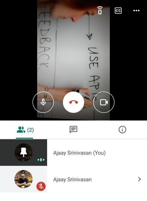 Hur du visar din video och använder whiteboard samtidigt på Google Meet