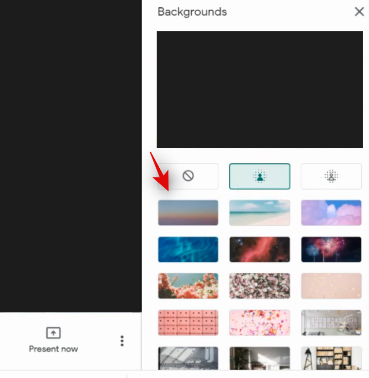 Как да промените фона в Google Meet