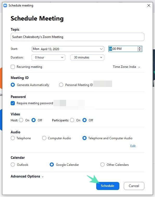 Com programar una reunió de Zoom al web, PC i telèfon