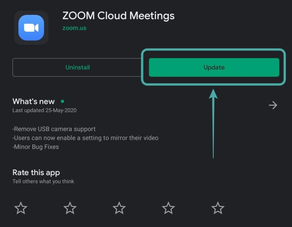 Kuidas värskendada oma Zoom rakendust iPadis, iPhone'is ja Androidi telefonides ja tahvelarvutites?