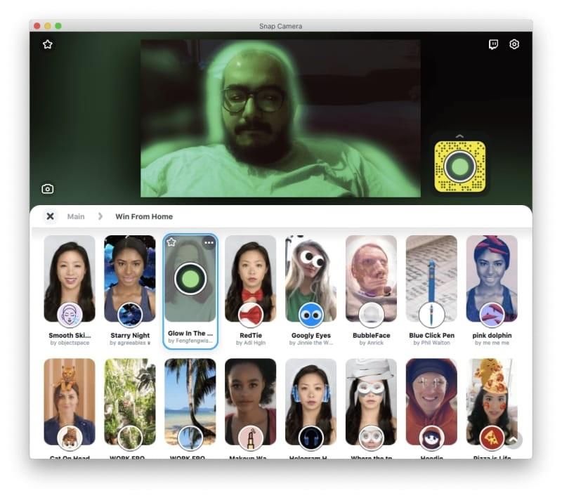 Filtros Snap Camera para Zoom, Microsoft Teams, WebEx, Skype, Google Hangouts e moito máis: Consellos para descargar, configurar e usar