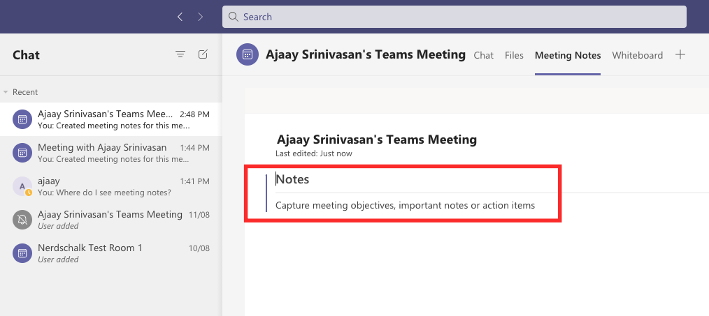 Hvernig á að taka fundarglósur um Microsoft Teams