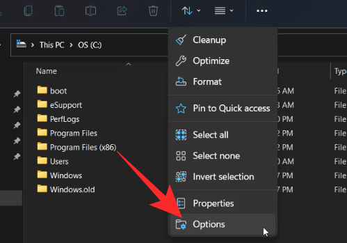 Ako zväčšiť priestor medzi položkami v programe Windows 11 File Explorer