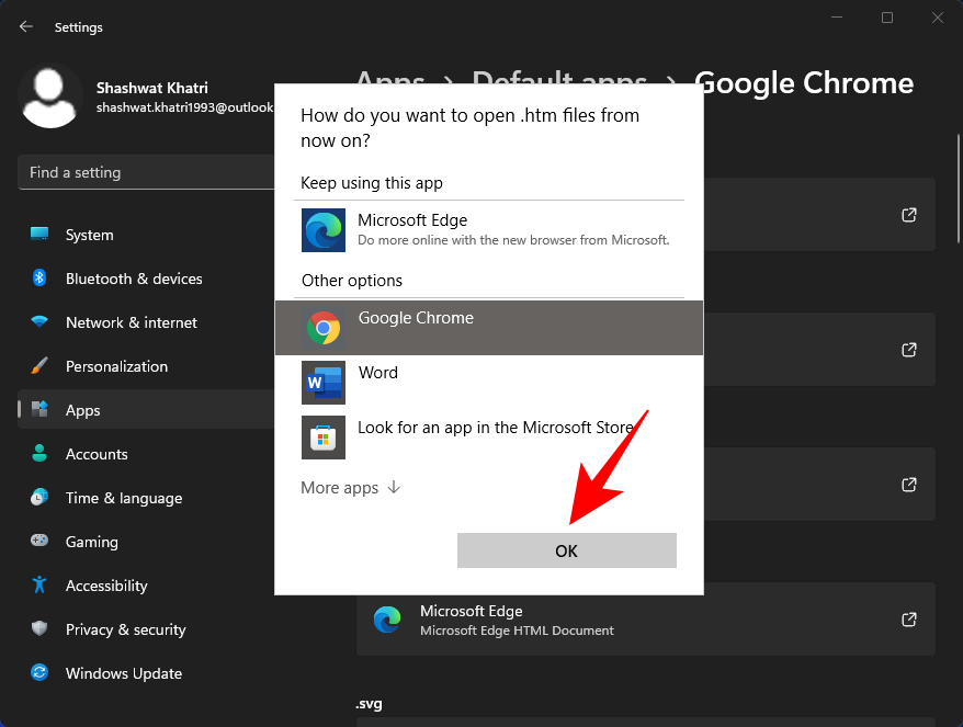 Como configurar Google Chrome como navegador predeterminado en Windows 11