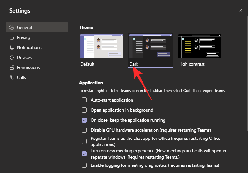 Com activar el mode fosc a Microsoft Teams