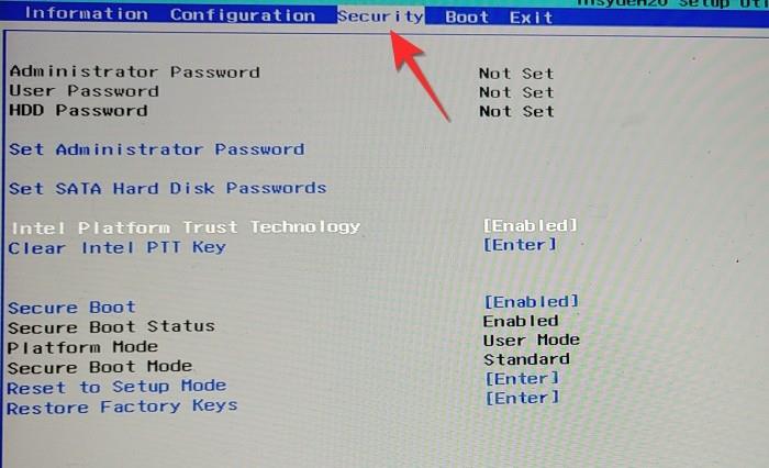 TPM 2.0 ja turvalise alglaadimise lubamine BIOS-is Windows 11 jaoks