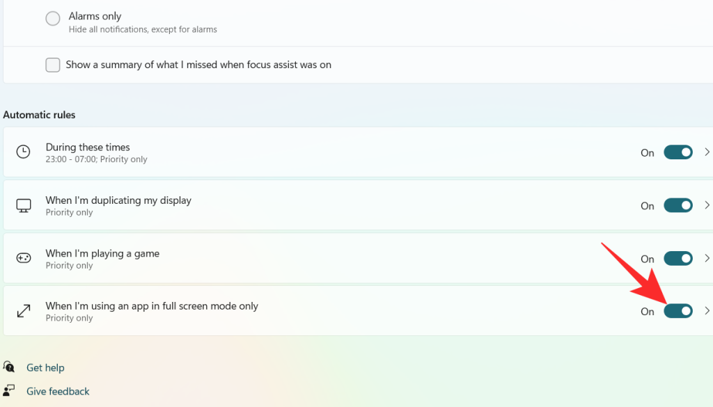 Focus Assist izmantošana operētājsistēmā Windows 11