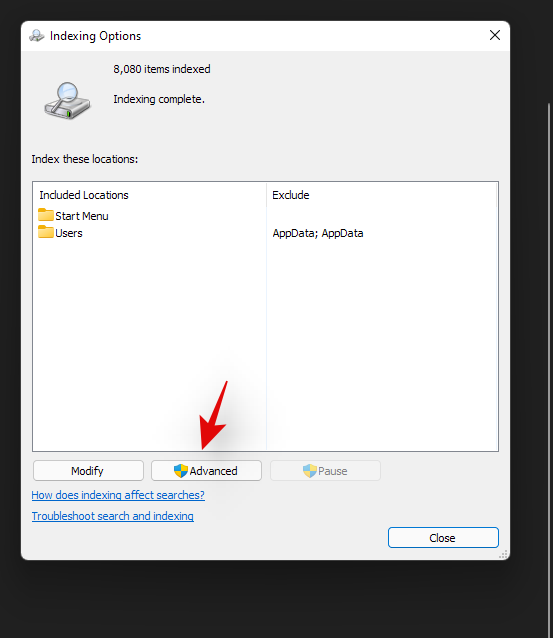 Як виправити високе використання ЦП або диска в Windows Search у Windows 11