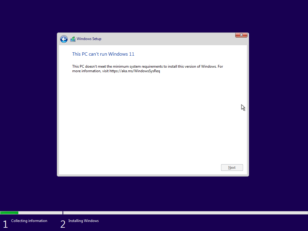 Como eliminar ou substituír appraiserres.dll na instalación de Windows 11