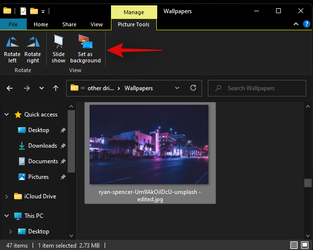 Como cambiar un fondo de pantalla en Windows 11