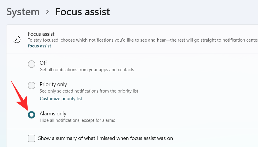 A Focus Assist használata Windows 11 rendszeren